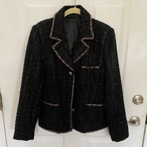 Black Special Occasion Blazer or suit jacket.